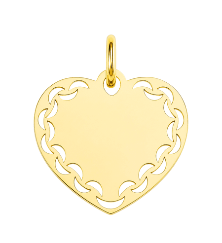 Zawieszka serce 0,56 g ze złota pr.  585, 14K