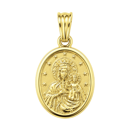 Medalik Matka Boża Częstochowska 2,47 g ze złota pr. 585, 14K