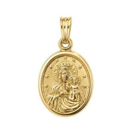 Medalik Matka Boża Częstochowska 2,47 g ze złota pr. 585, 14K