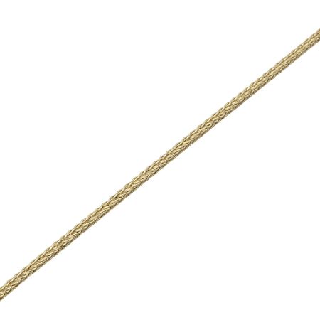 Łańcuszek Lisi ogon, Pleciony, splatany złoty o dł. 42cm