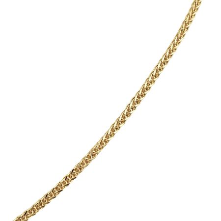 Łańcuszek o splocie lisi ogon ze złota pr. 585, 14K