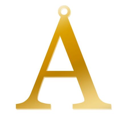 Literka Dowolna, Zawieszka wykonana ze złota pr. 585