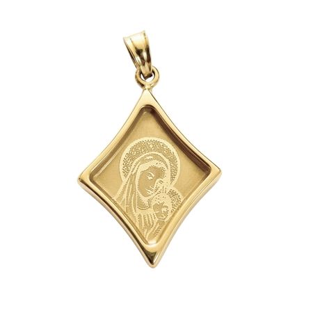 Medalik Matka Boża z Dzieciątkiem Eleusa 0,8 g ze złota pr. 585, 14K