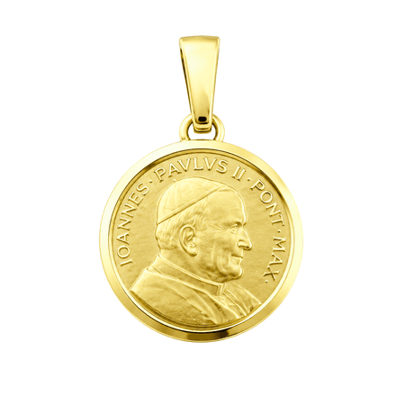 Medalik Święty Jan Paweł II 1,10 g ze złota pr. 585, 14K