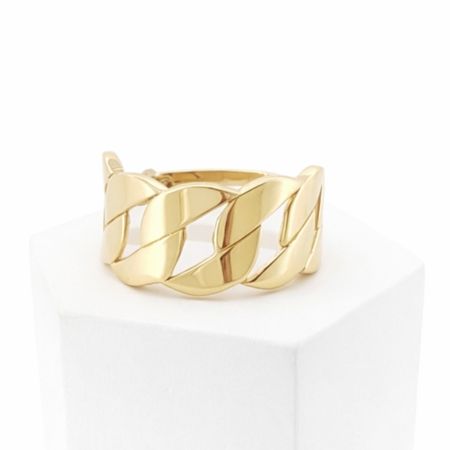 Pierścionek łańcuchowy ze złota pr. 585, 14K