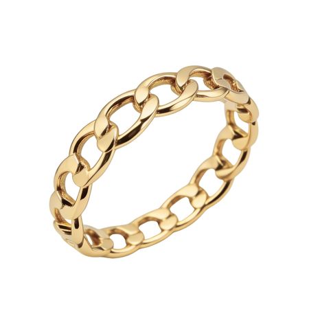 Pierścionek łańcuszkowy ze złota pr. 585, 14K
