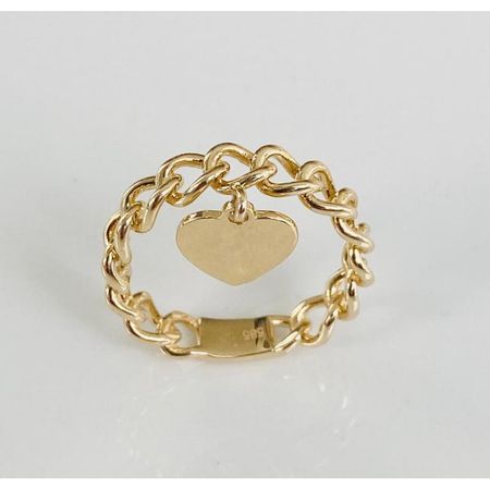 PIERŚCIONEK OGNIWA Z SERCEM ALA TIFFANY