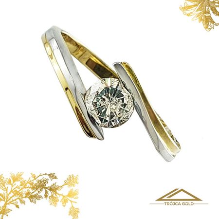 Pierścionek z Brylantem 0,54 ct