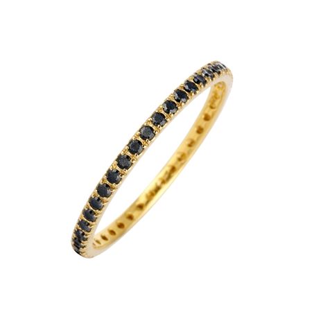 PIERŚCIONEK Z CZARNYMI CYRKONIAMI