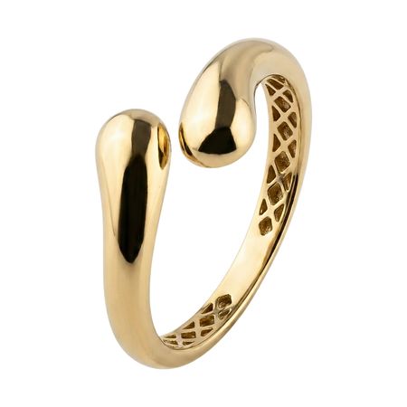 PIERŚCIONEK ZŁOTY KROPLE