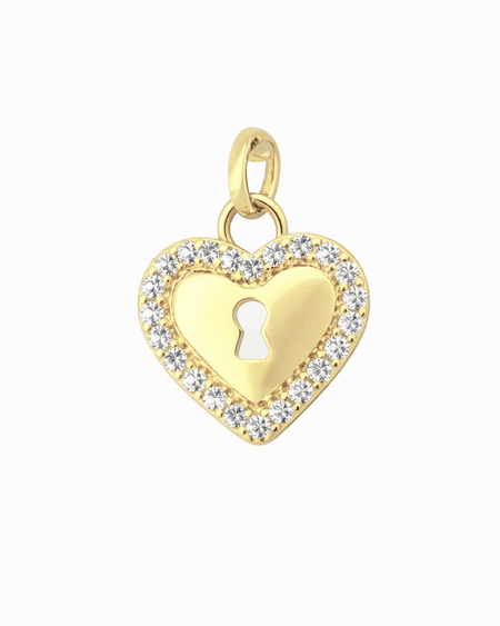 Zawieszka serce na klucz ze złota pr. 585, 14K