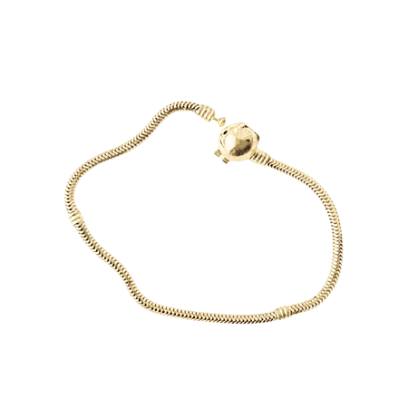 Bransoletka żmijka z zapięciem w kształcie kulki ze złota pr. 585, 14K