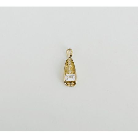 WISIOREK Z CYRKONIĄ O SZLIFIE SZMARAGDOWYM