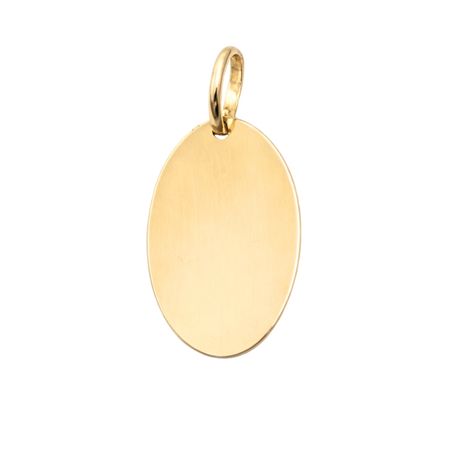 Zawieszka owalna blaszka ze złota pr. 585, 14K