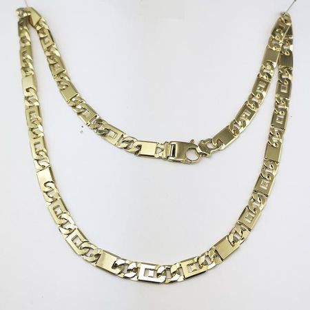 Złoty Łańcuszek O Fantazyjnym Splocie 