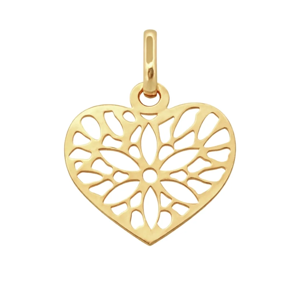 Zawieszka ażurowe serce ze złota pr. 585, 14K